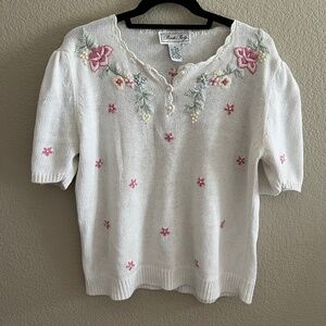 Vintage embroidered top